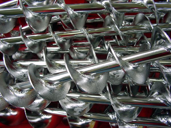 Förderschrauben elektropoliert