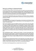 Reinigung und Pflege von Edelstahl Rostfrei - ungefärbt
