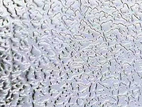 INOX-TEC Leicht abgewischter Fingerabdruck auf Dessin Ledernarben, INOX-TEC®-behandelt