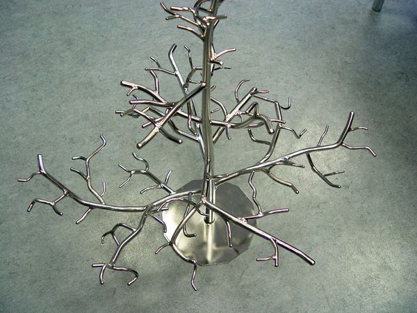 Kunstobjekt elektropoliert